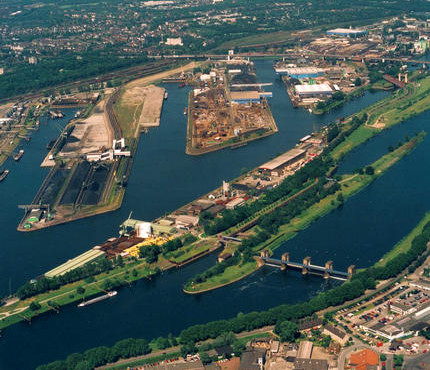 Duisburger Hafen Luftbild